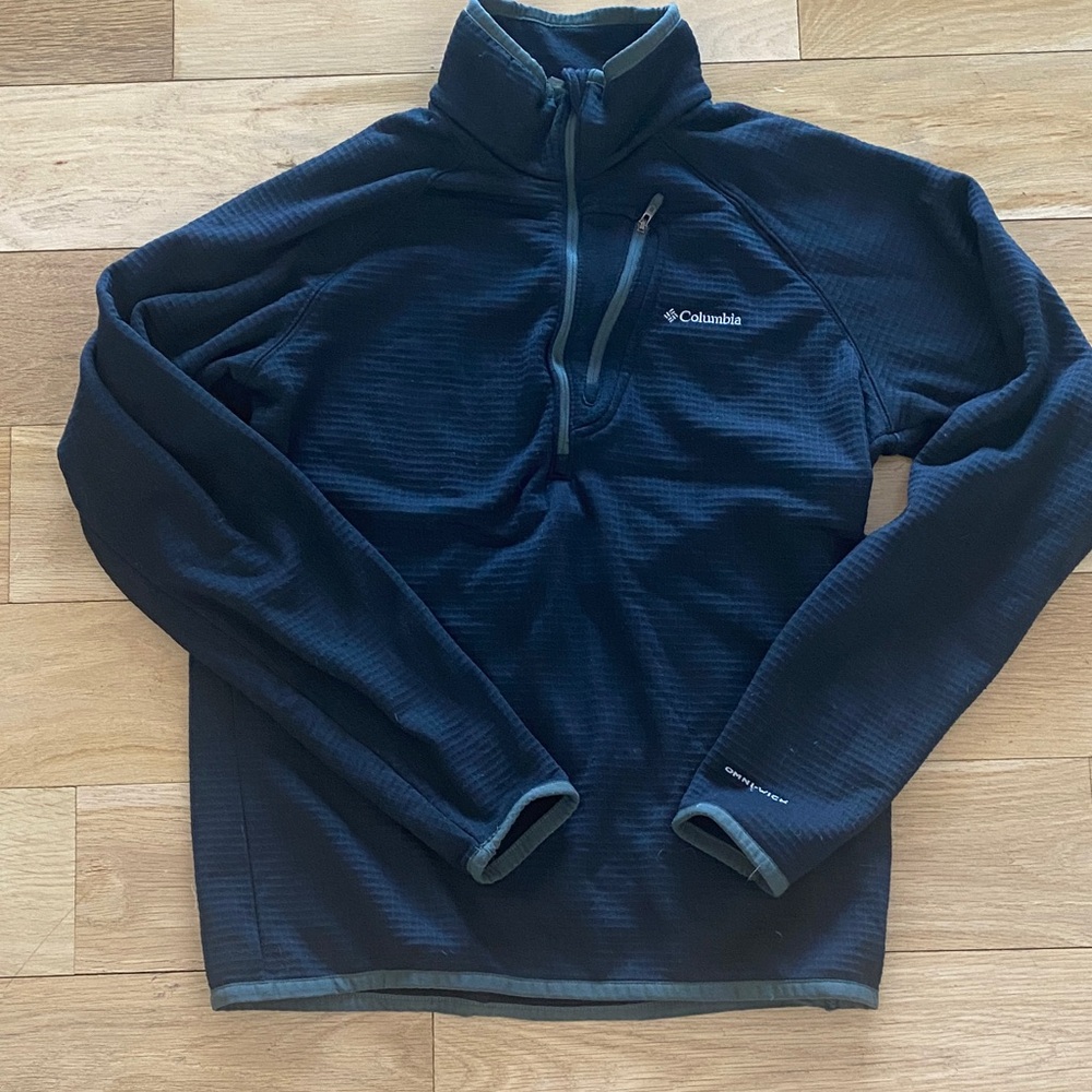 Columbia Dark Blue Quarter-Zip Fleece